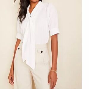 New Ann Taylor Cotton Short Sleeve Top S